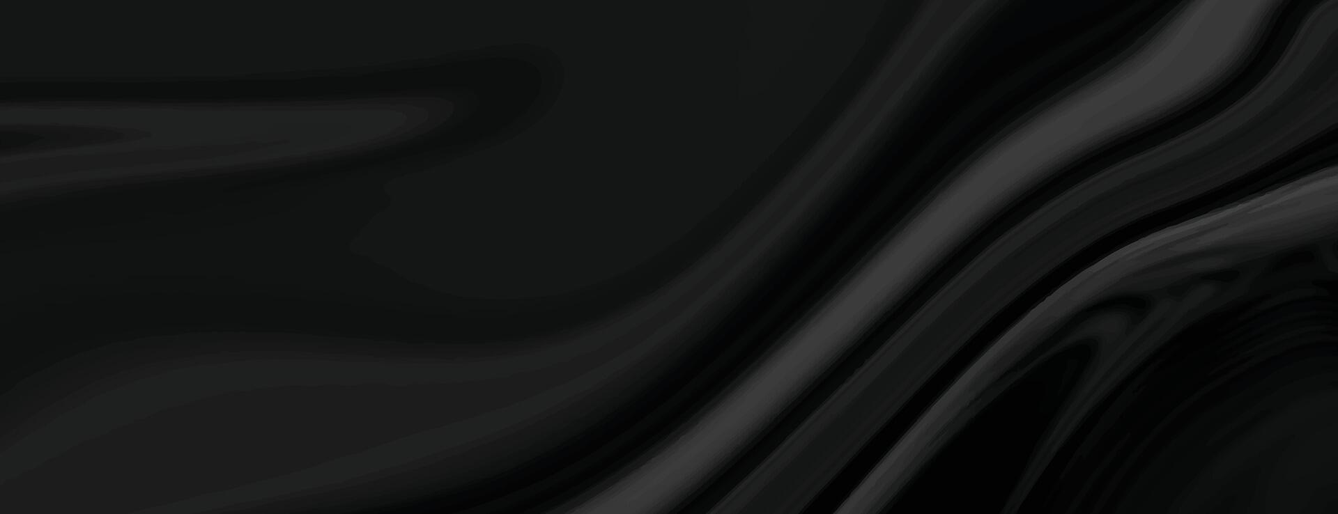 dark black fluid marble texture wallpaper for modern backdrop vector