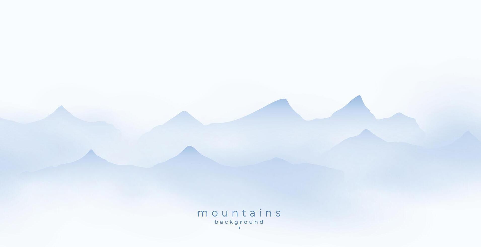 snowy mountain peak background for travel and adventure vector