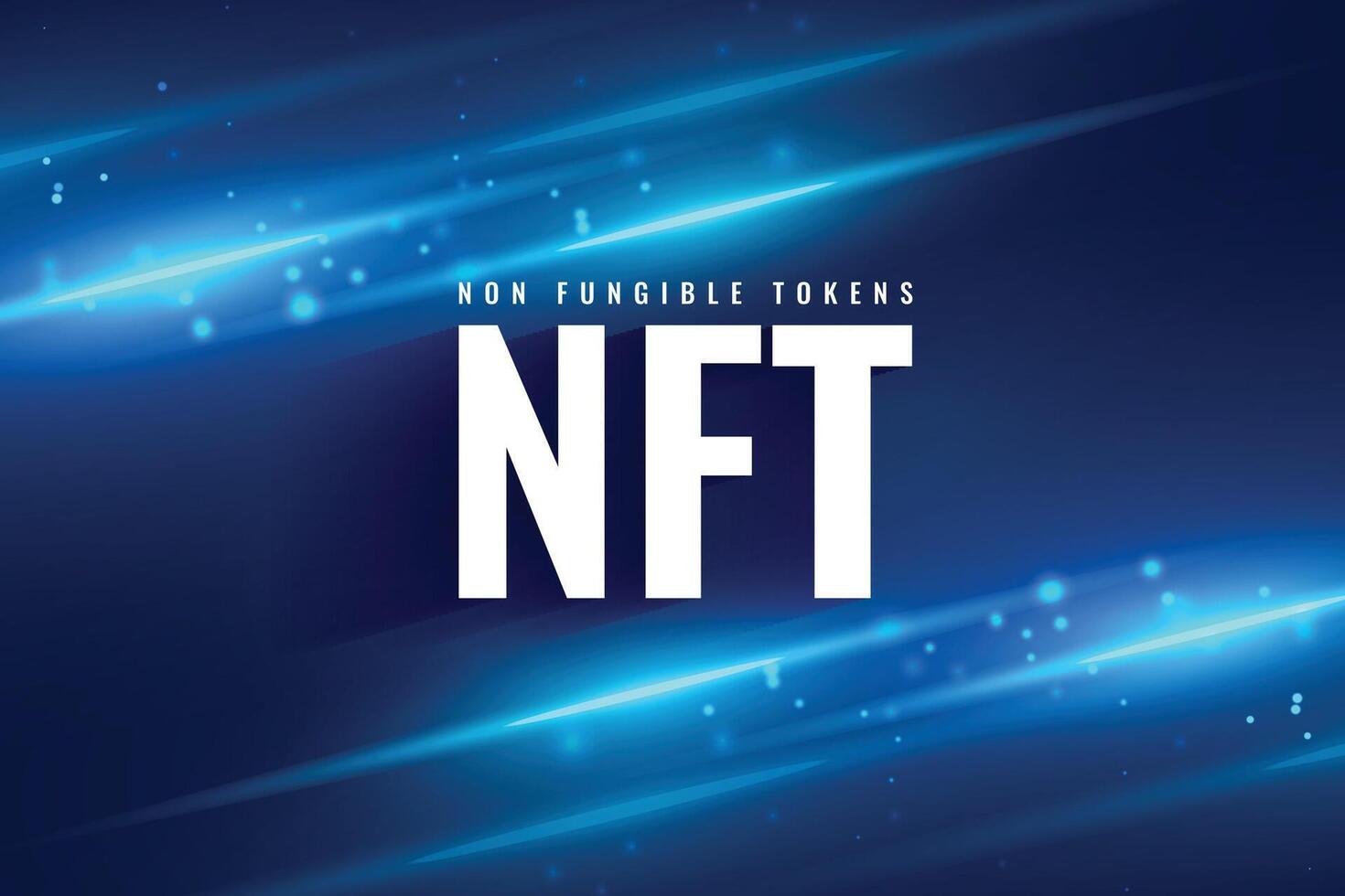 shiny NFT non fungible token digital background vector