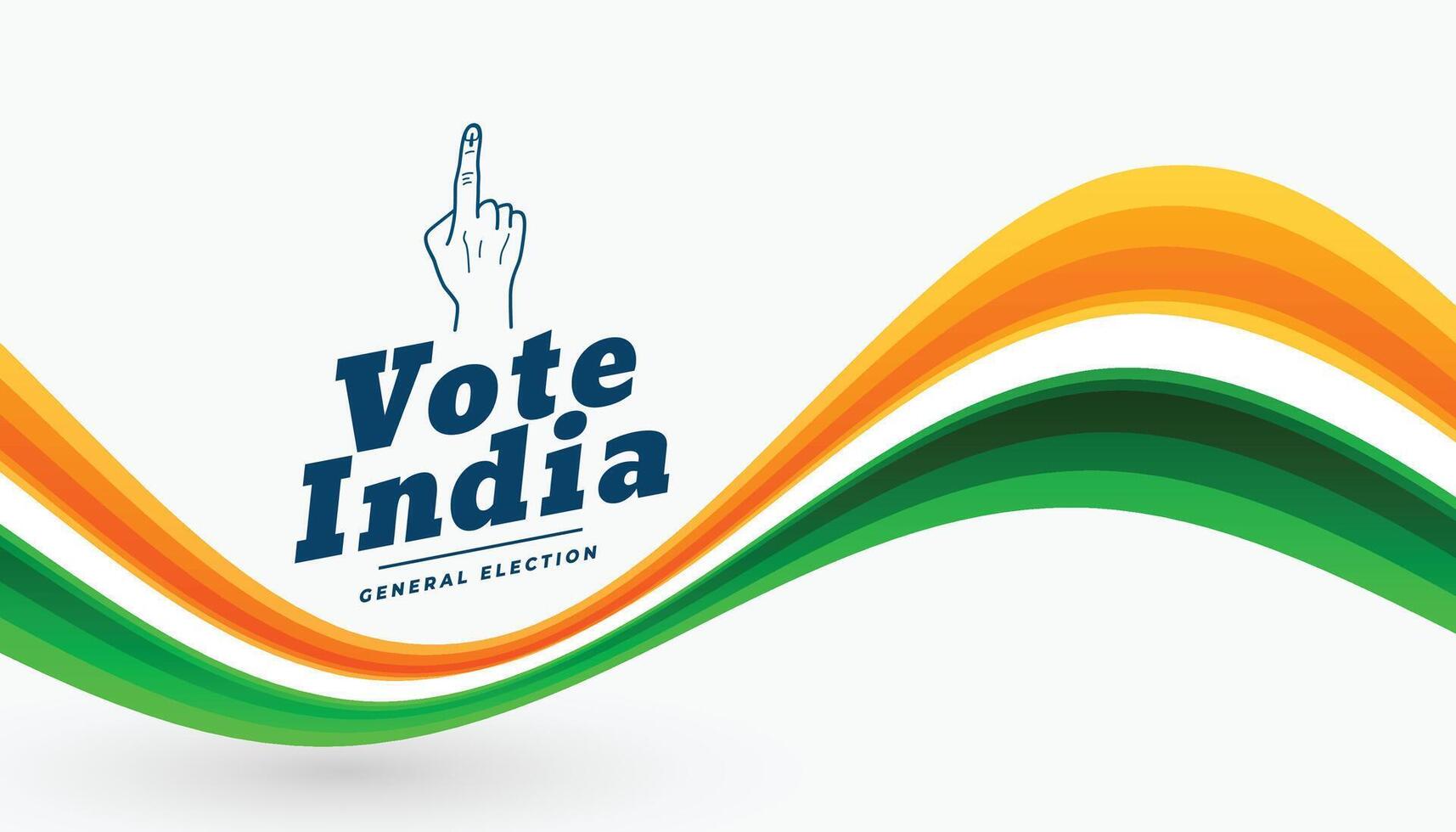 indian general loksabha election concept banner design vector