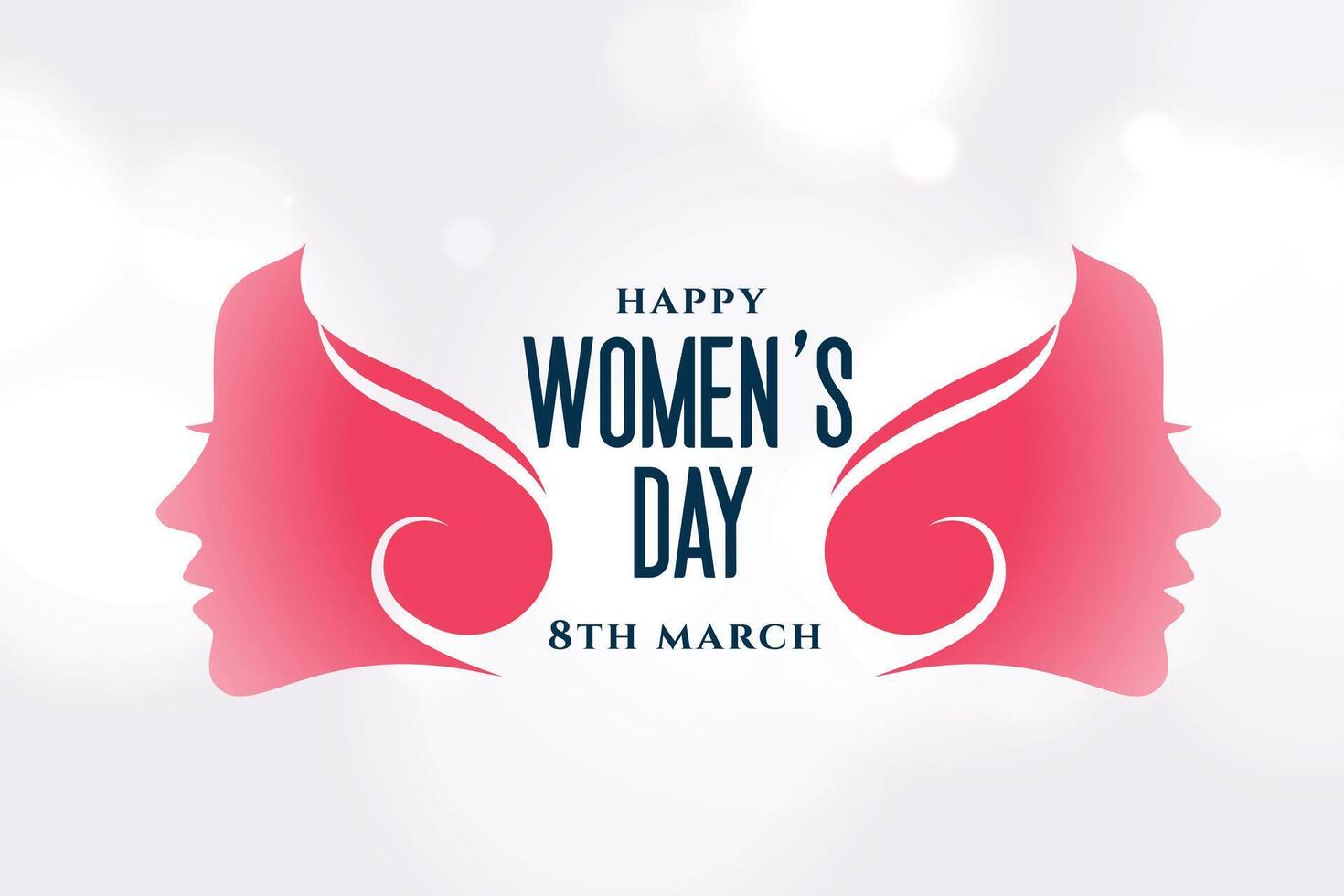 creative happy womens day attractive layout design vector