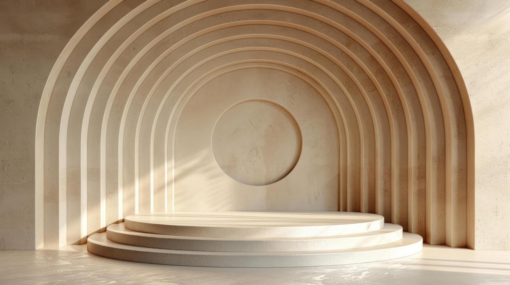 AI generated Abstract geometric background perfect for branding and packaging presentations photo