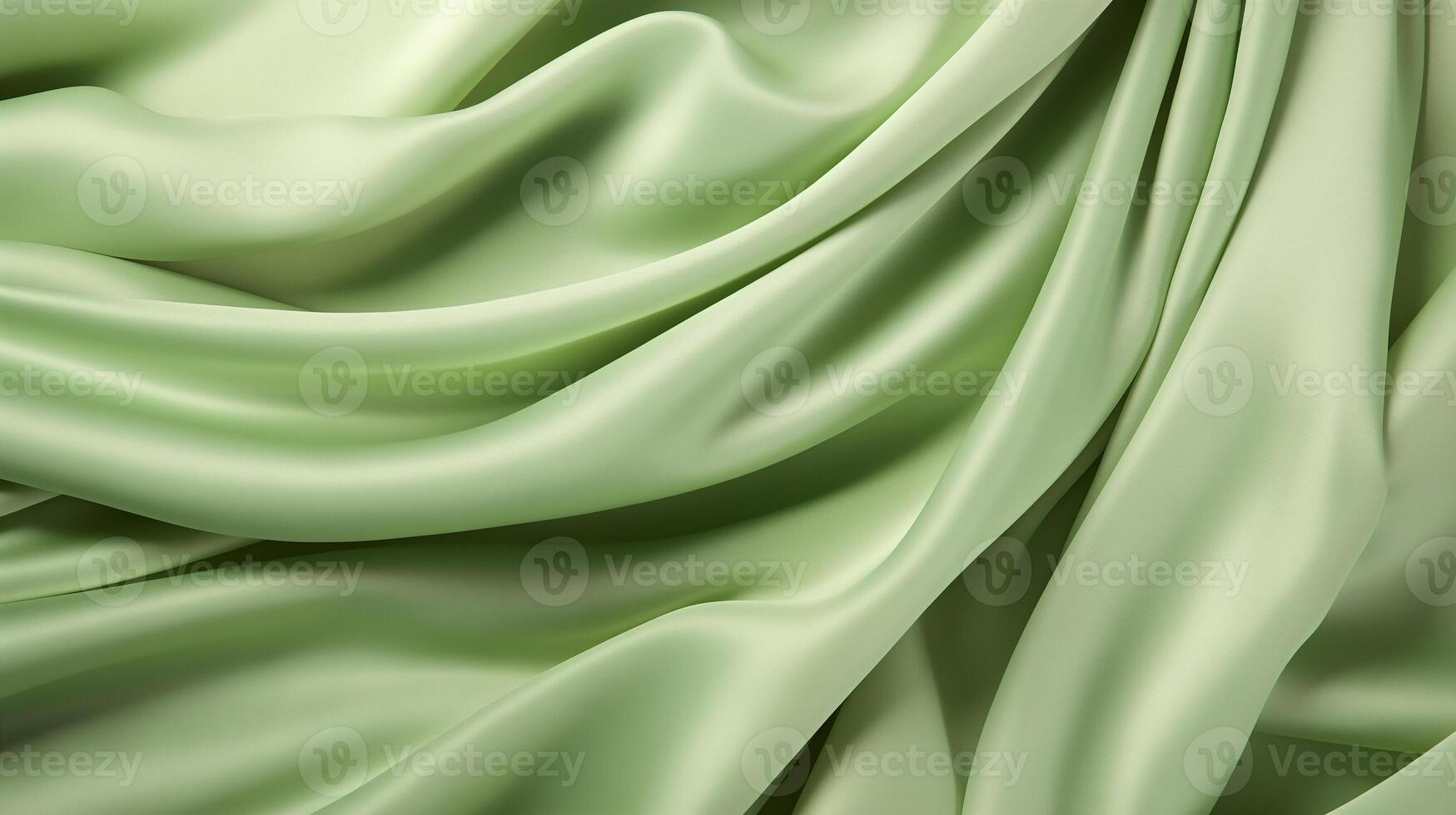 AI generated silk fabric texture pistachio color photo