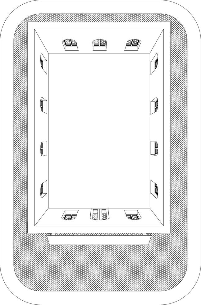 3D illustration of residential project vector