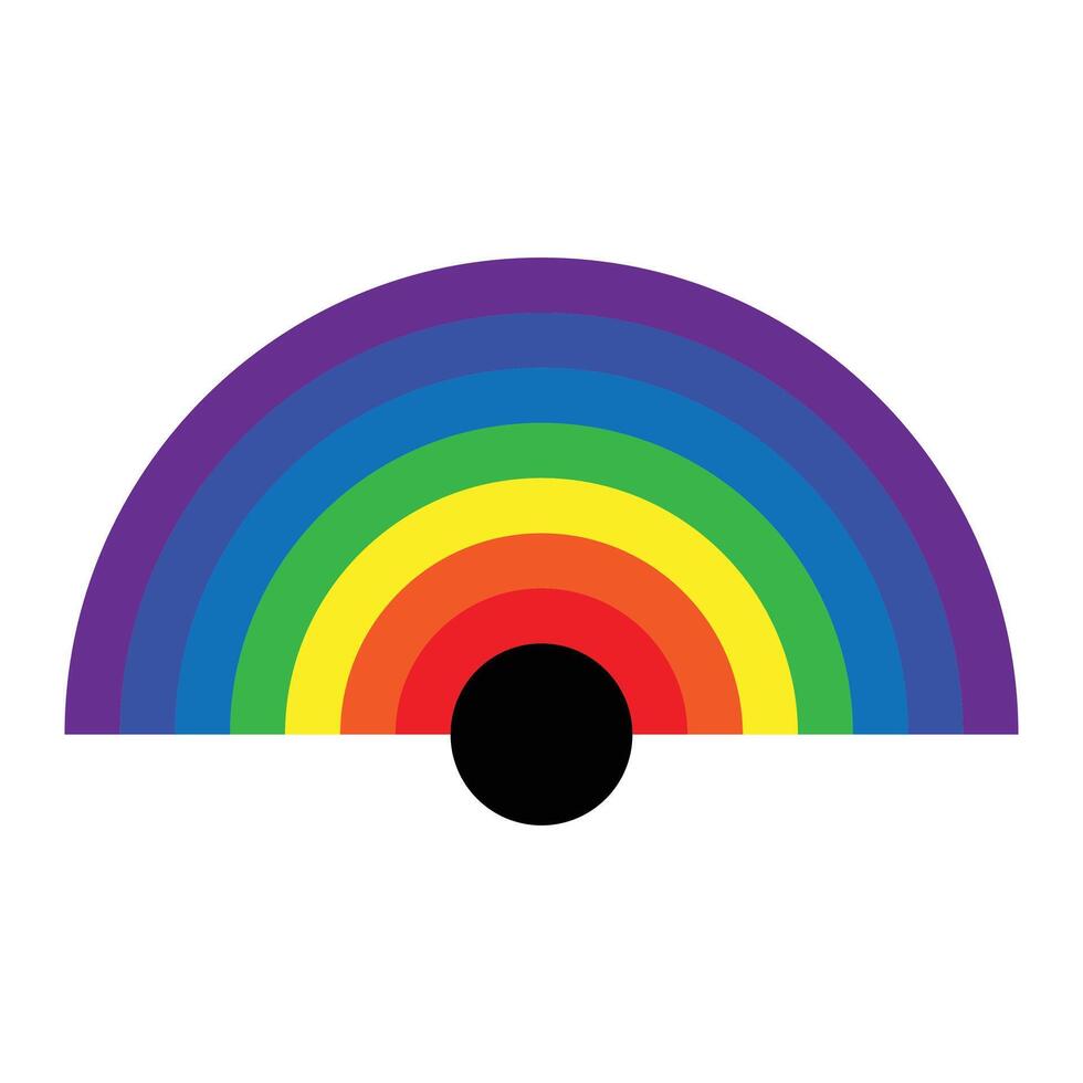Rainbow icon in vector format.