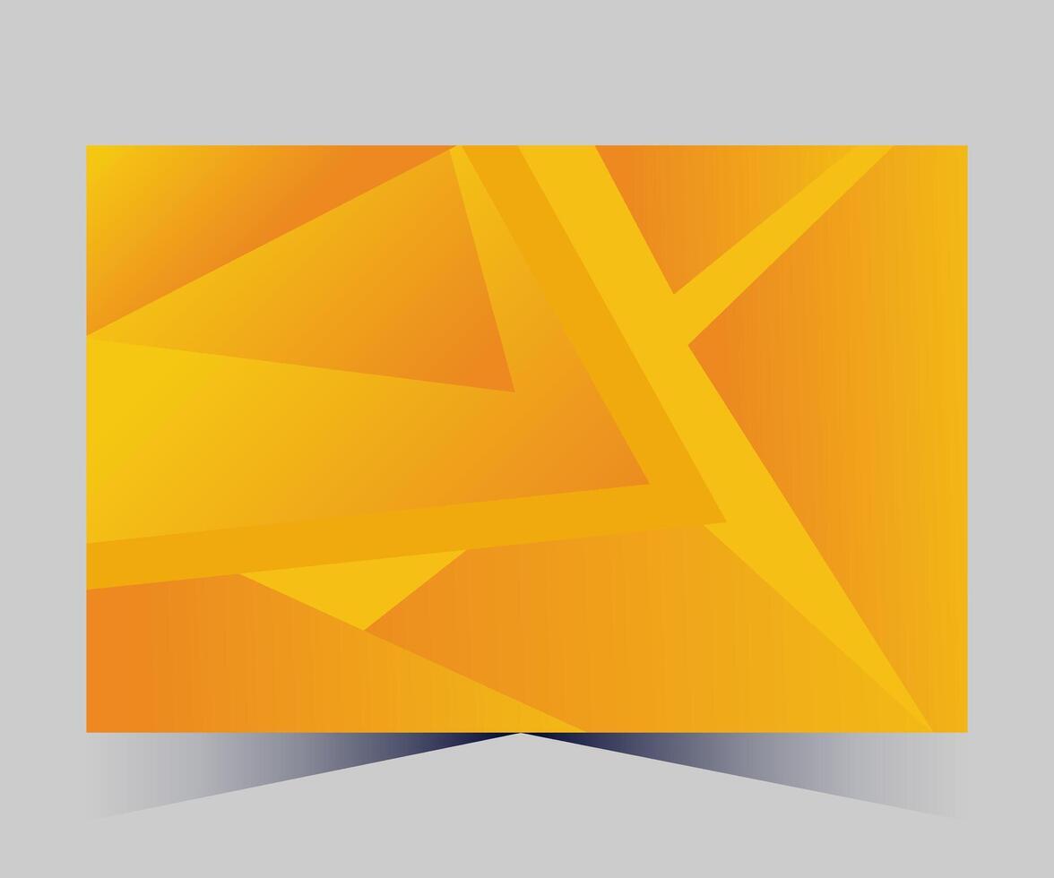 a yellow and gray background with a triangle shape vector