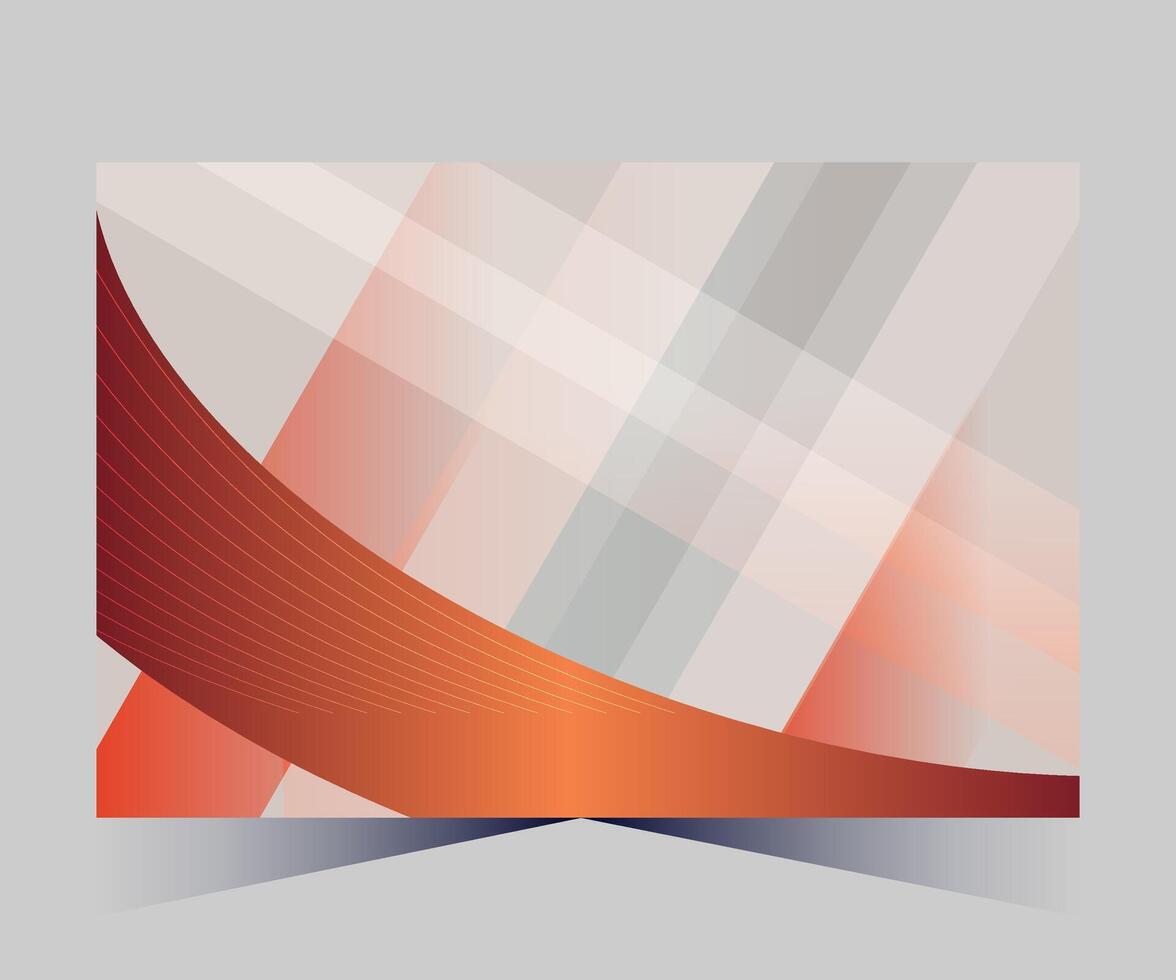 an abstract design with orange and white stripes vector