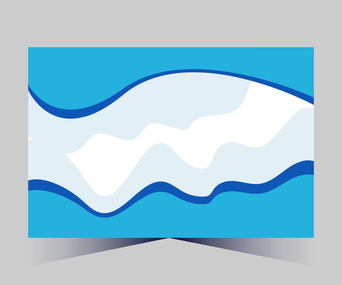 a blue wave with a white background vector