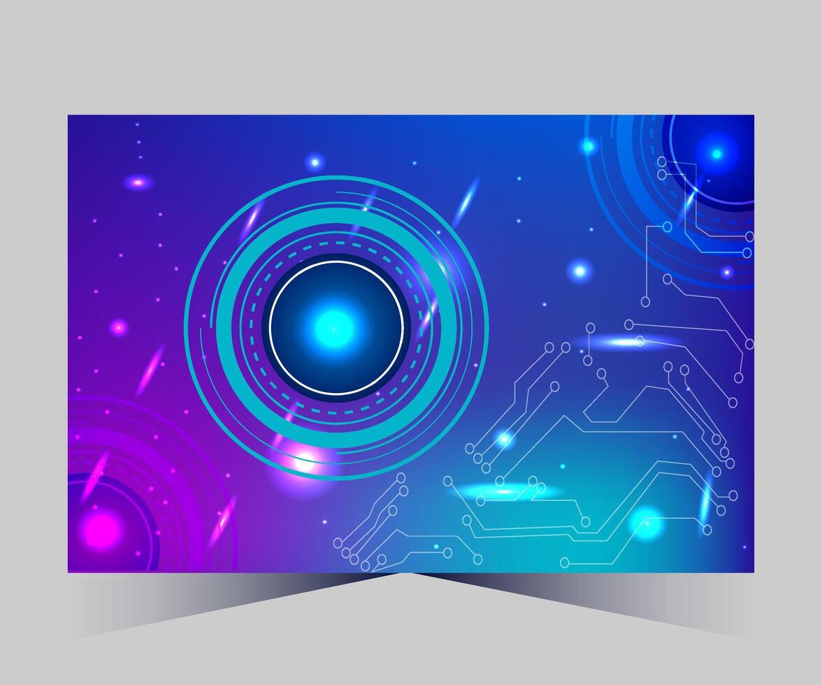 abstract futuristic background with a circular object vector