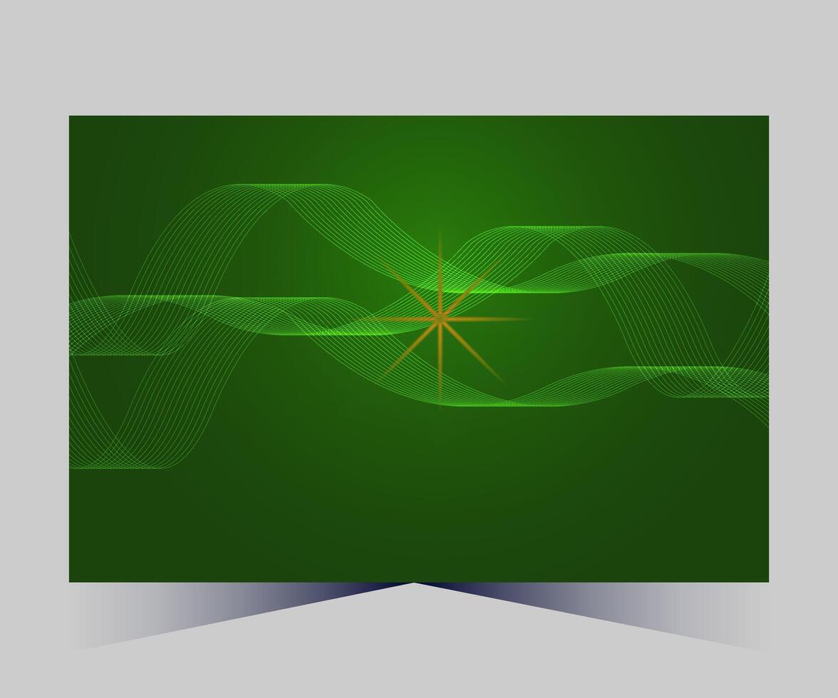 abstract green background with a star vector