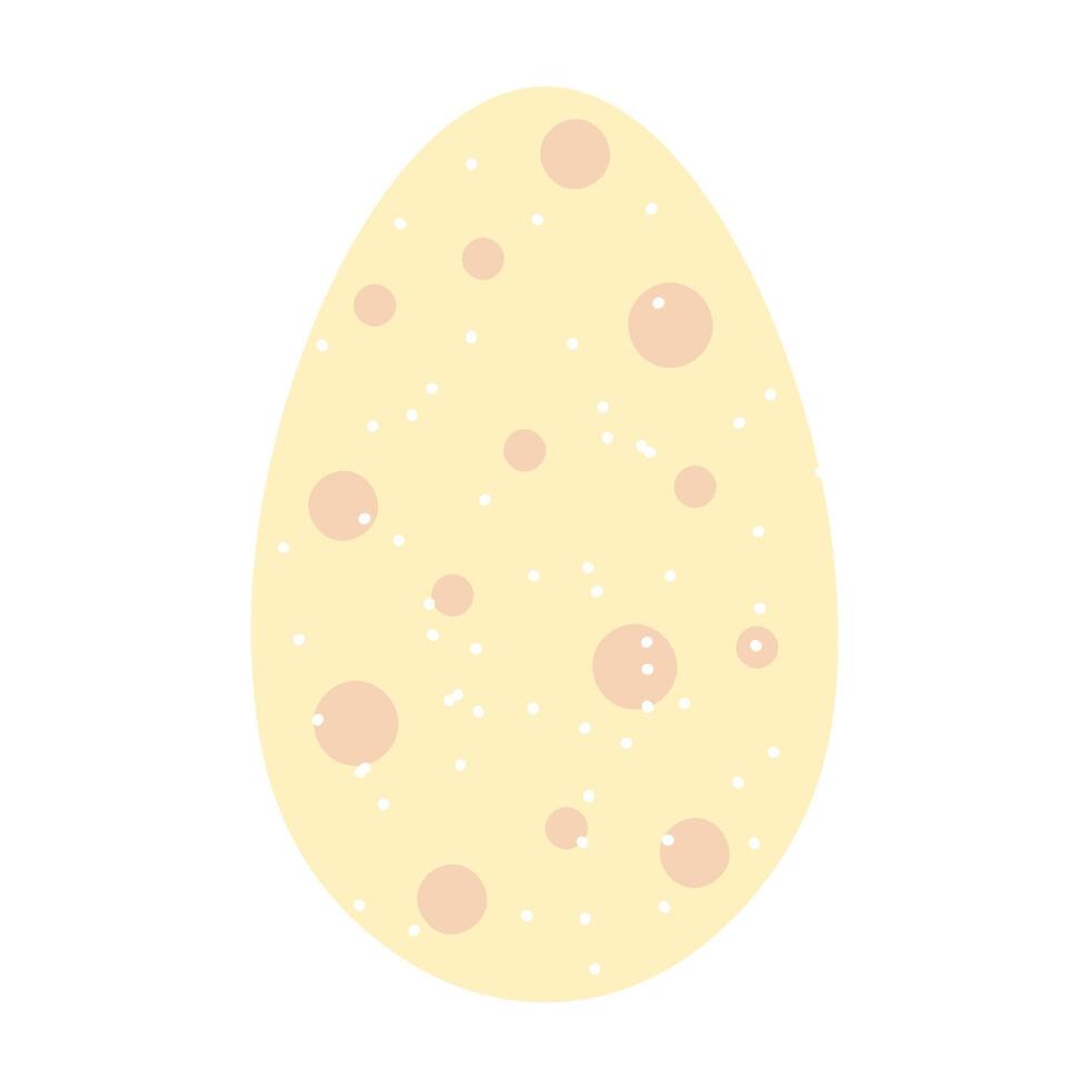 Egg illustration. Simple vector easter egg. One egg