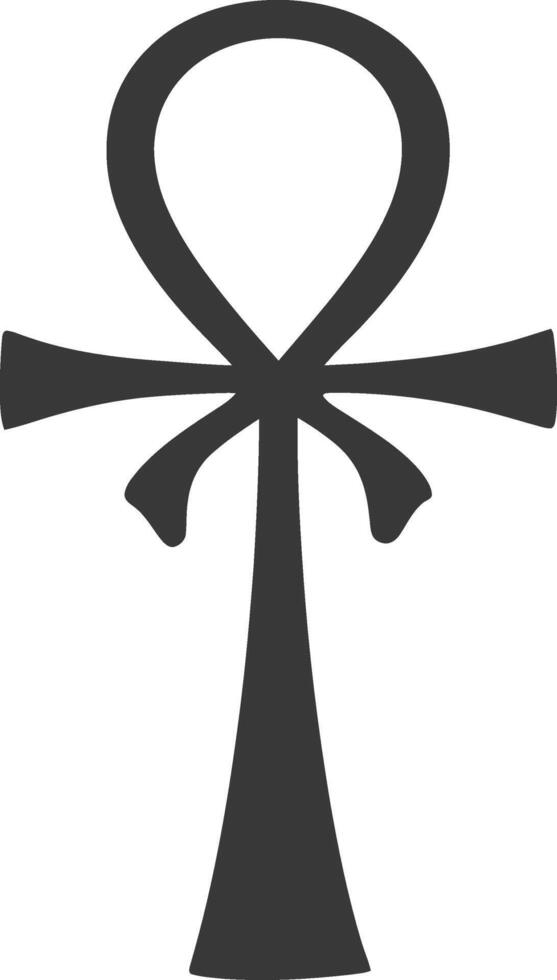 AI generated Silhouette single ancient egyptian hieroglyphs symbol logo black color only vector