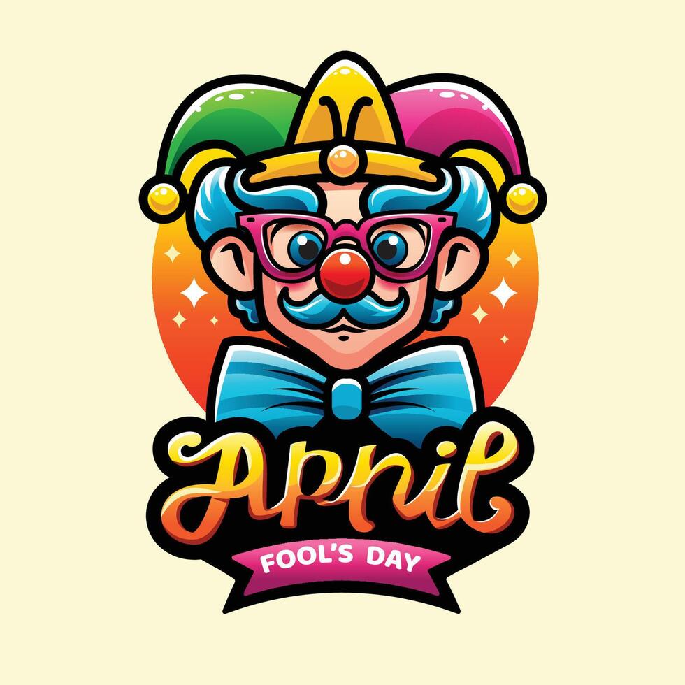 April fool's day, Typography, Colorful vector, flat design banner vector