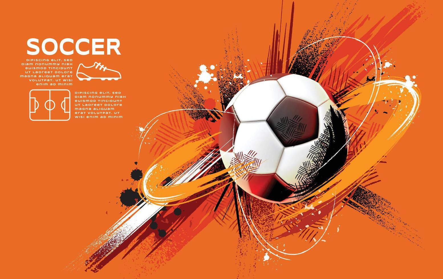 Soccer Template design , Football banner, Sport layout design, Sketch, Drawing, vector ,abstract background