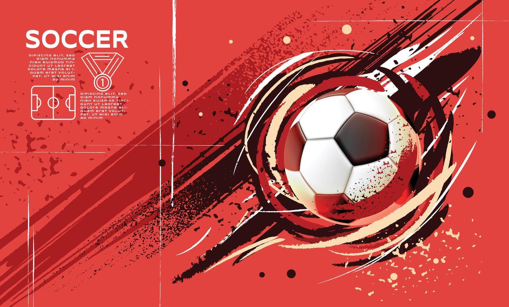 Soccer Template design , Football banner, Sport layout design, Sketch, Drawing, vector ,abstract background