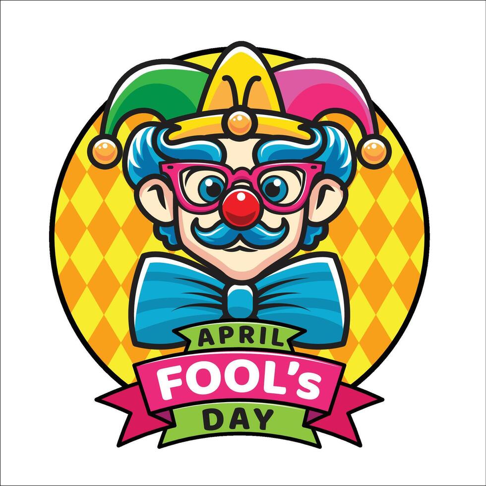 April fool's day, Typography, Colorful vector, flat design banner vector