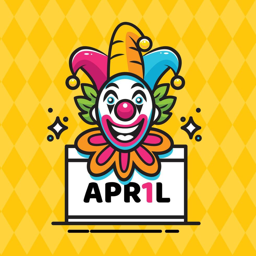 April fool's day, Typography, Colorful vector, flat design banner vector