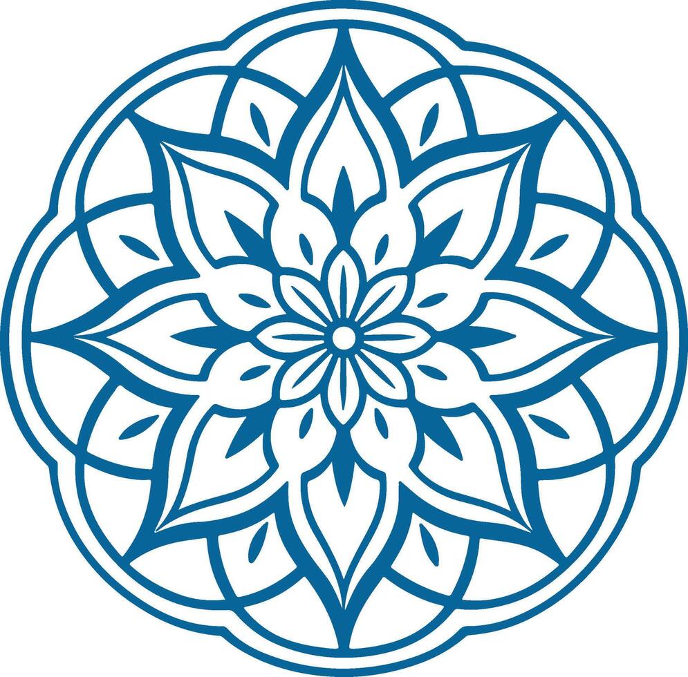 Mandala. Round Ornament Pattern. Henna tattoo mandala. Mehndi style vector