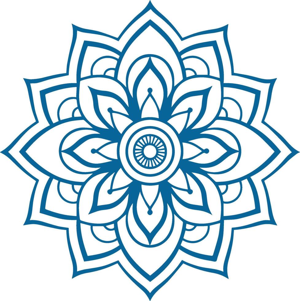 mándala redondo ornamento modelo. alheña tatuaje mándala mehndi estilo. vector