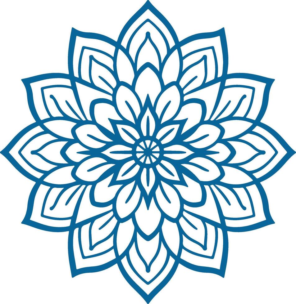 Mandala. Round Ornament Pattern. Henna tattoo mandala. Mehndi style vector