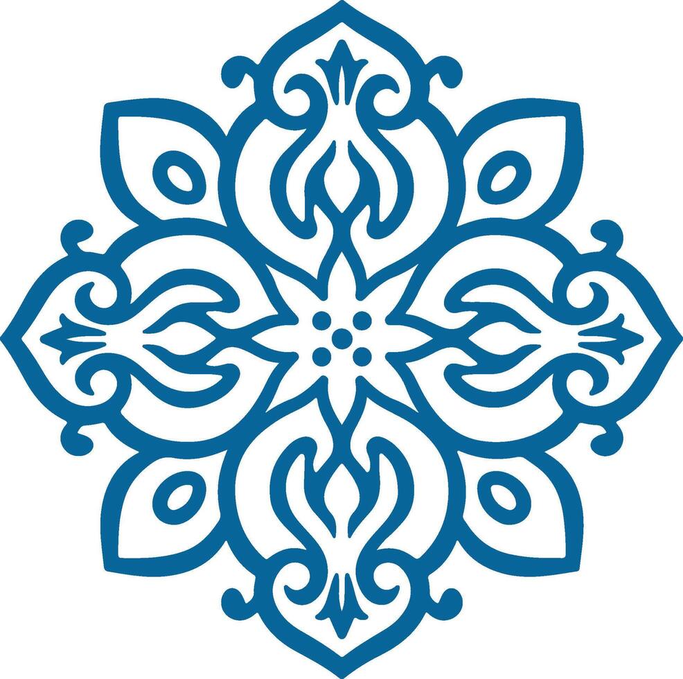 mándala redondo ornamento modelo. alheña tatuaje mándala mehndi estilo vector