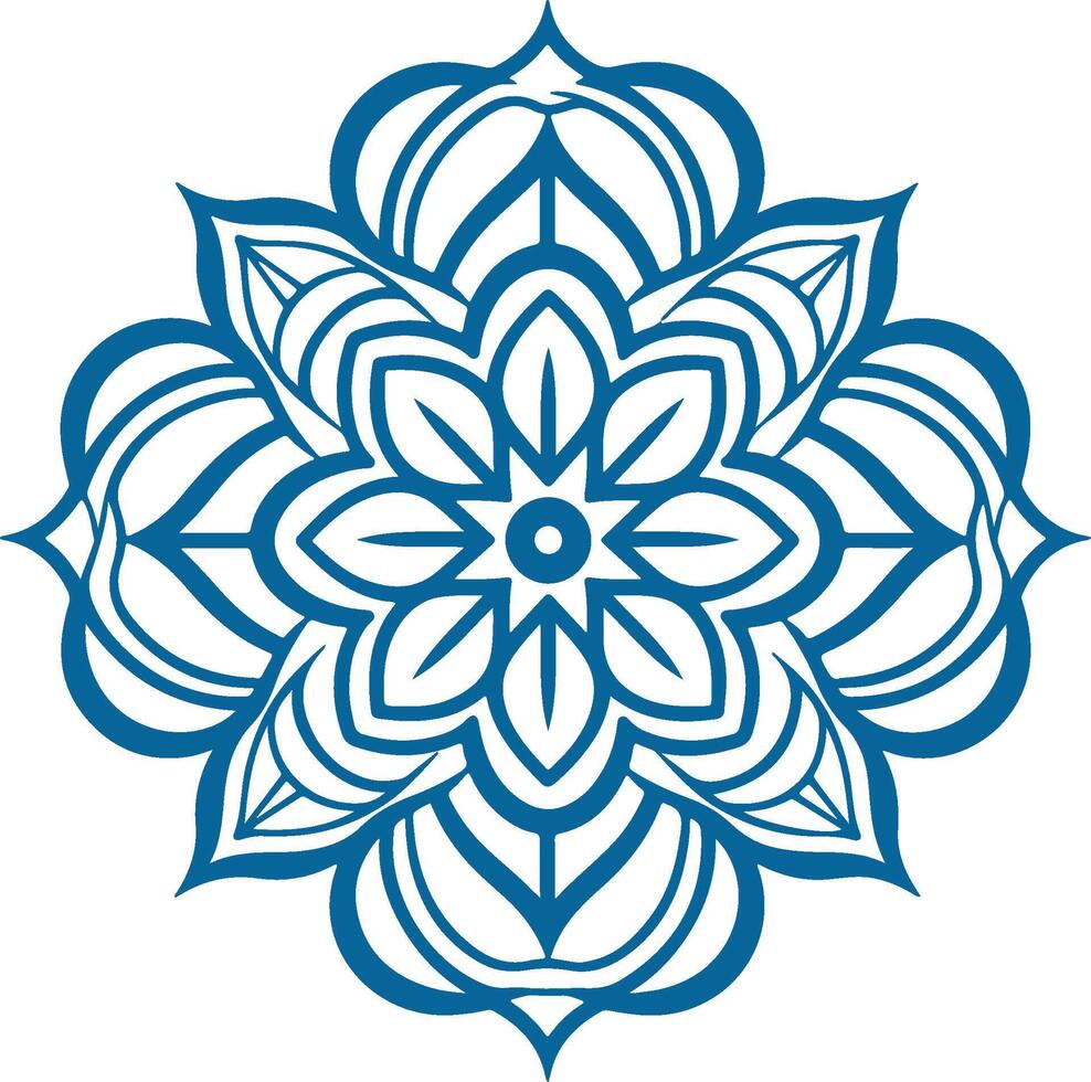 Mandala. Round Ornament Pattern. Henna tattoo mandala. Mehndi style vector