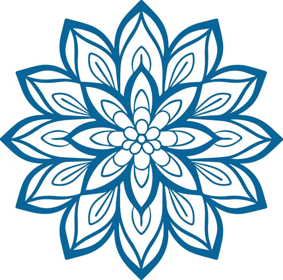 Mandala. Round Ornament Pattern. Henna tattoo mandala. Mehndi style. vector