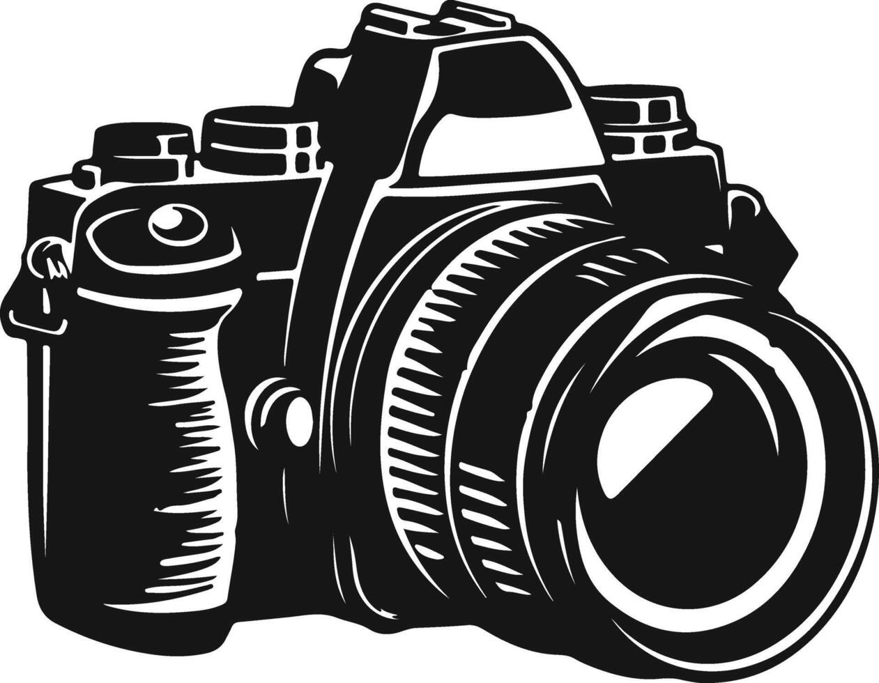 retro dslr cámara vector valores ilustración, fotografía cámara icono