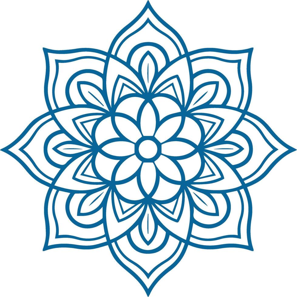 Mandala. Round Ornament Pattern. Henna tattoo mandala. Mehndi style. vector