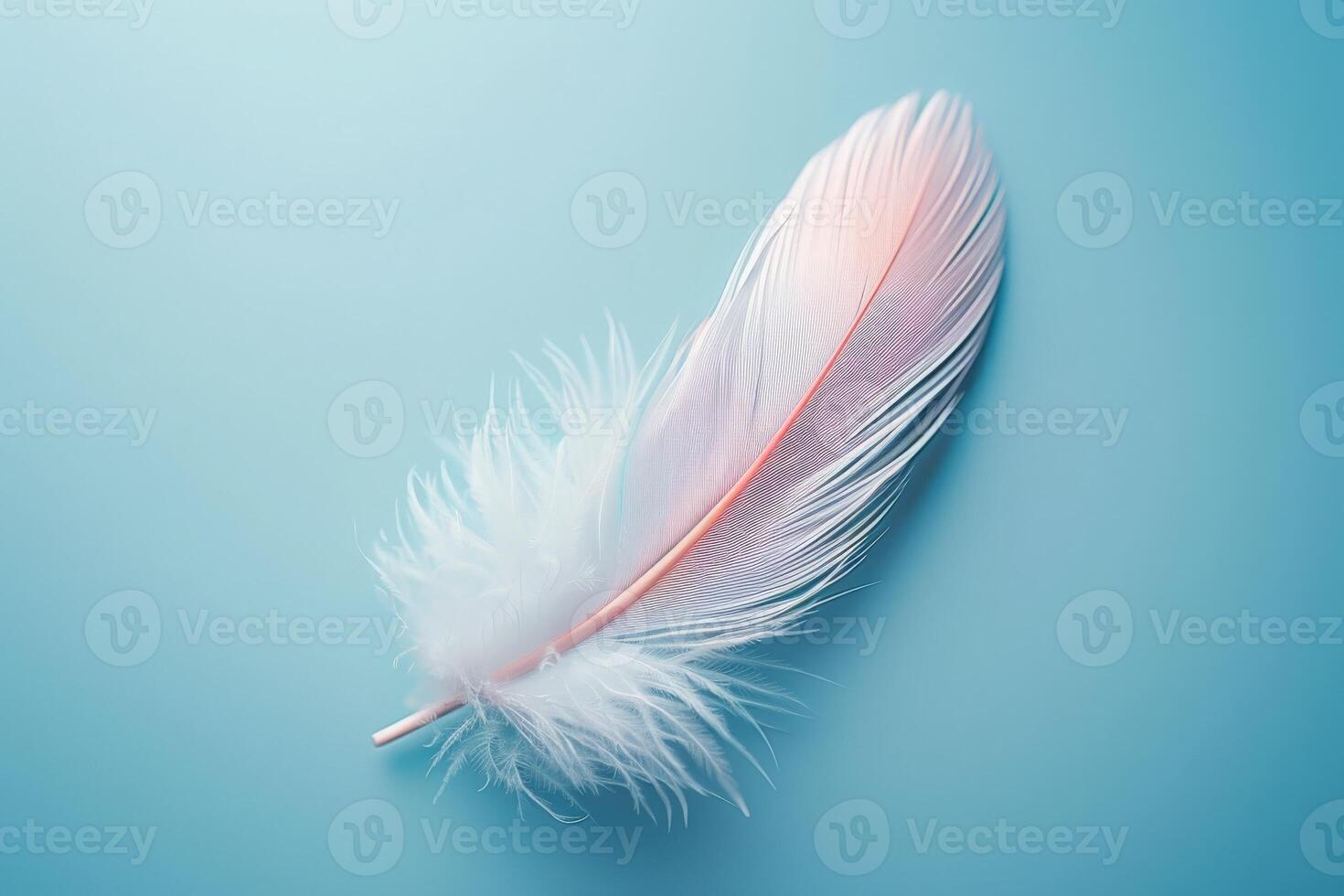 AI generated Ethereal Whisper with Pink Feather photo