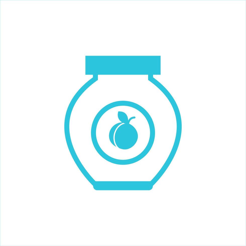 Apricot jam. From blue icon set. vector