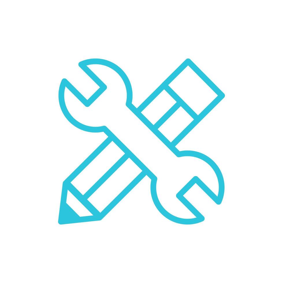 Build, design, Develop icon. From blue icon set. vector