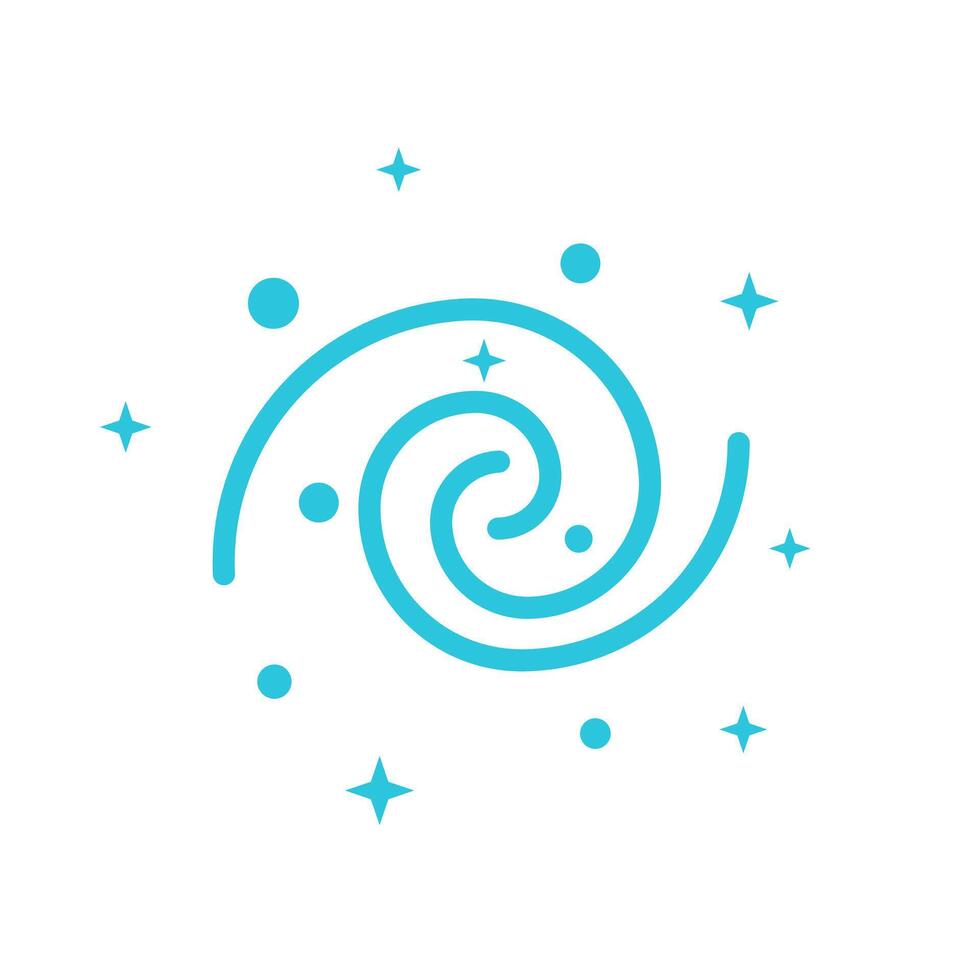 Universe icon. From blue icon set. vector