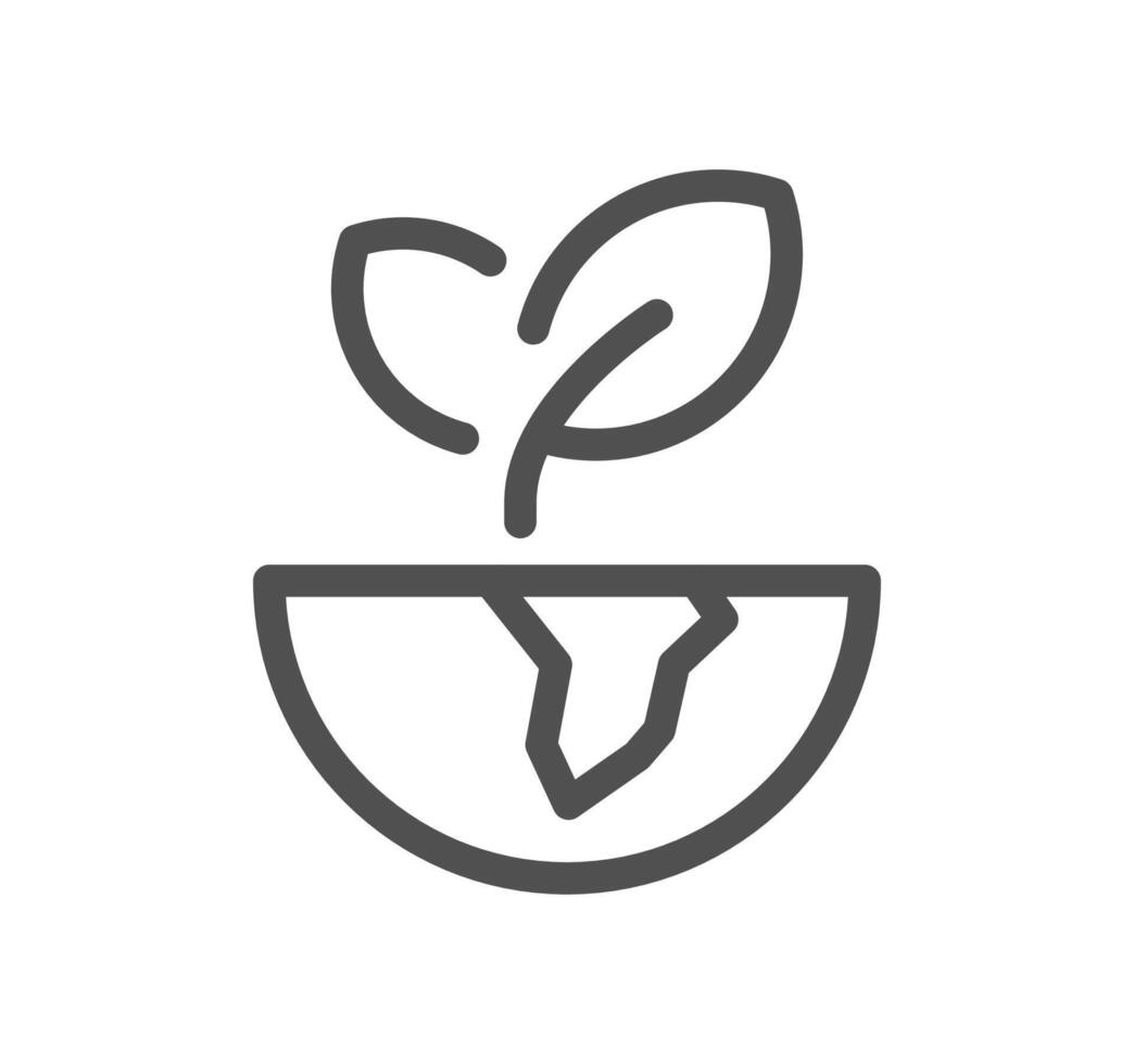 Environmental social governance related icon outline and linear vector. vector
