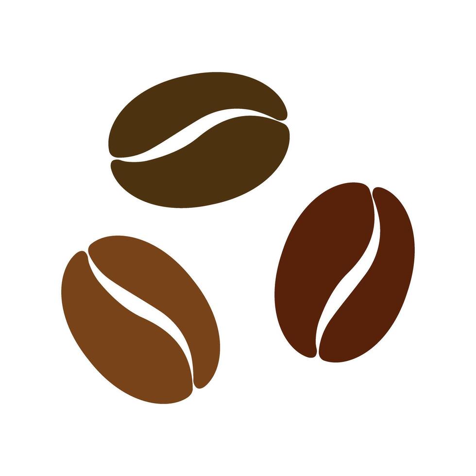 Coffee bean icon, vector