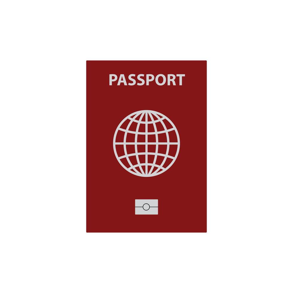 mundo pasaporte vector icono. estilo es plano símbolo, redondeado anglos