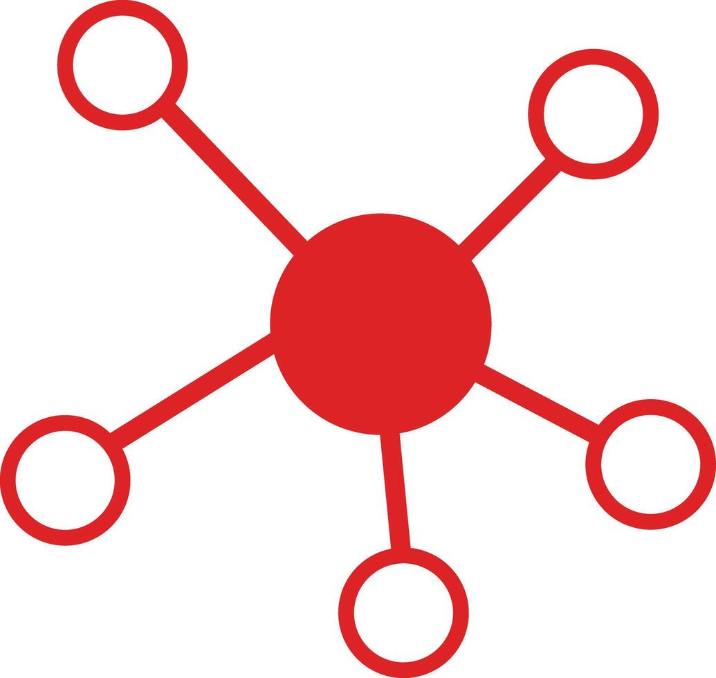 Connections vector icon. Pictogram is isolated on a white background. Designed for web and software interfaces.