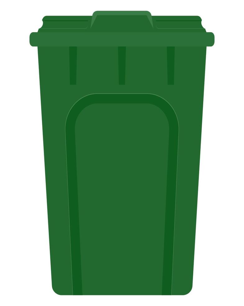 recycling bin trash bucket stock vector illustration isolated on white background