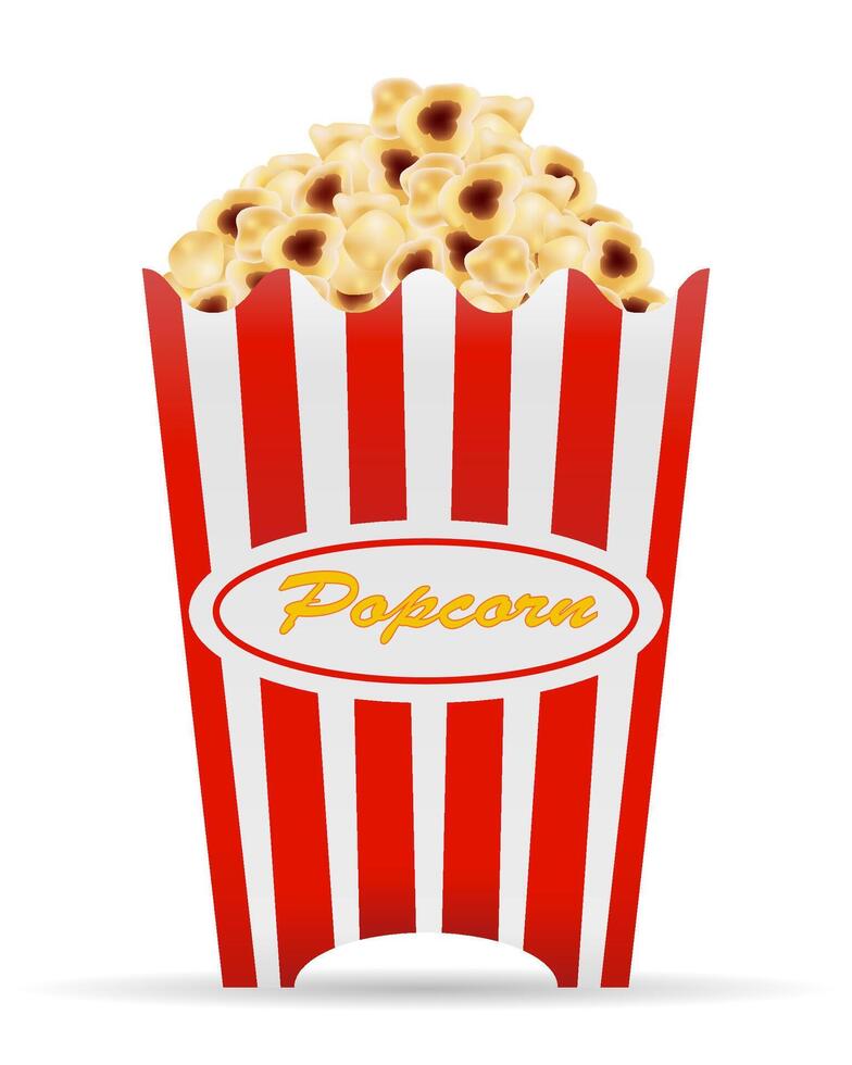 popcorn making machine sweet snack vector illustration isolated on white background