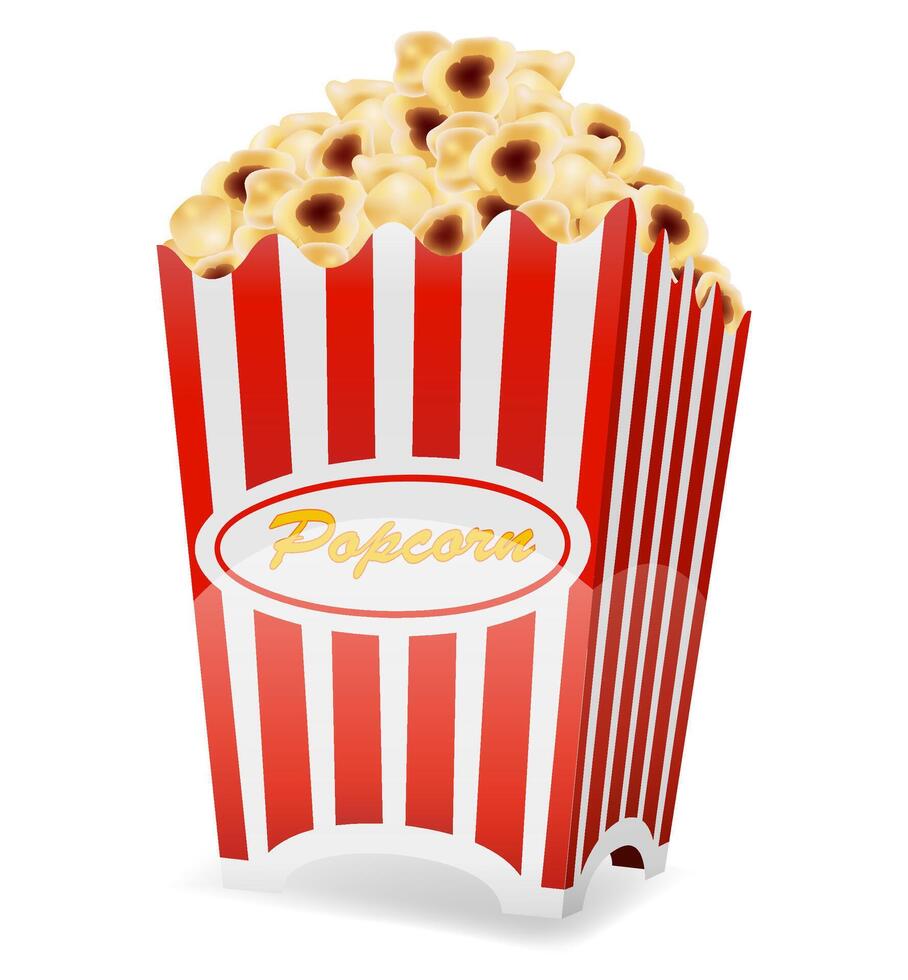 popcorn making machine sweet snack vector illustration isolated on white background