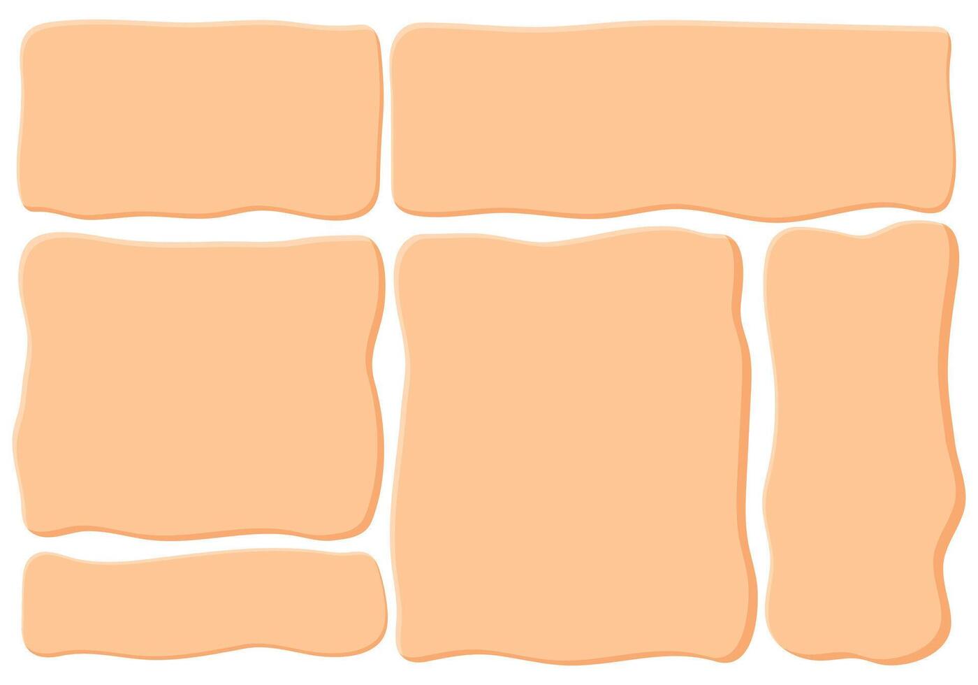 Frames for text in the style of Hand drawn. frame for text or banner for text. Vector illustration. illustration of an hand drawn background