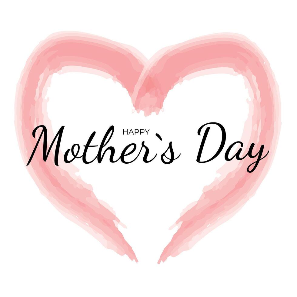 Mother's day vector illustration. Greeting card