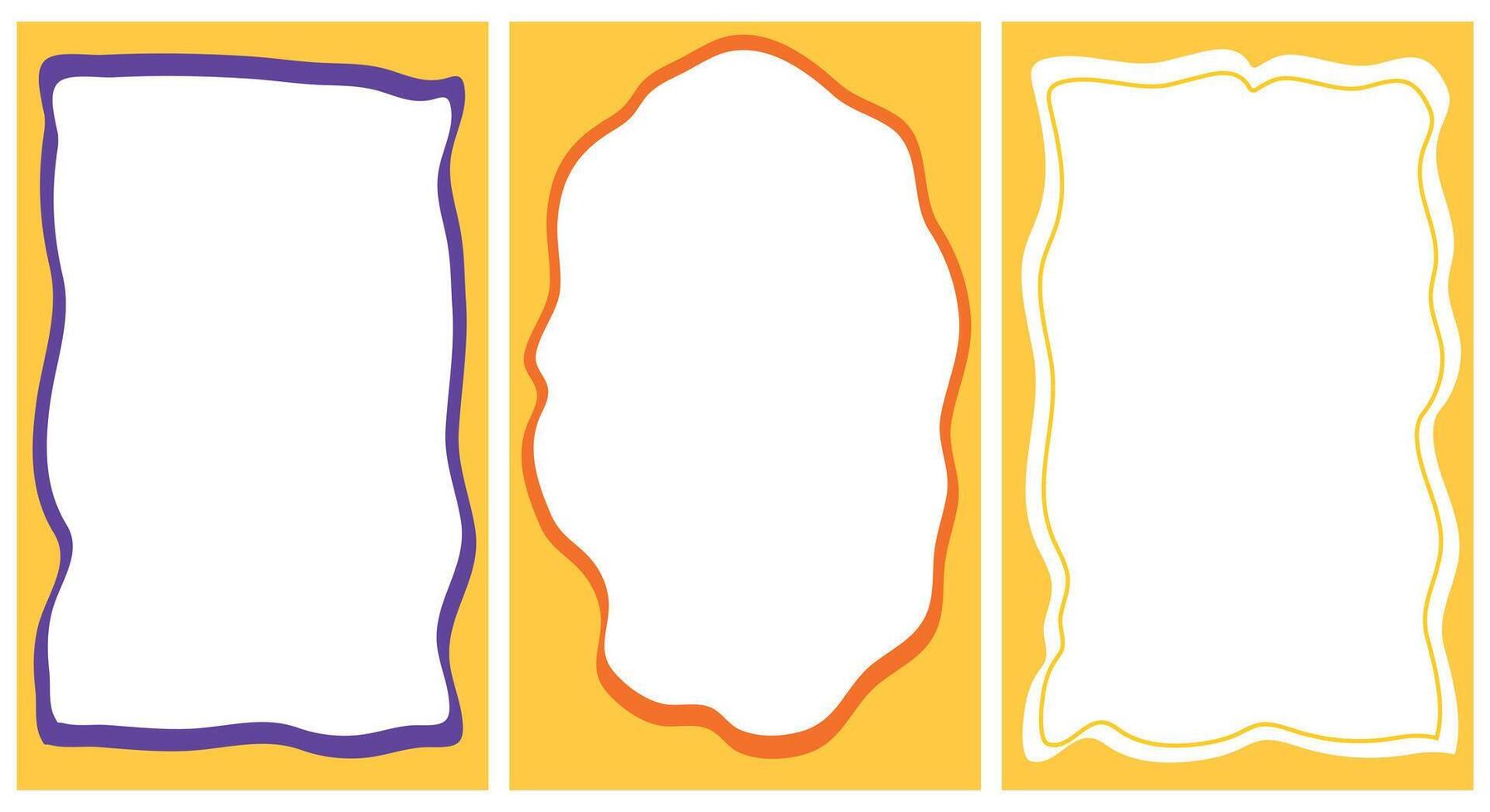 Frames for text in the style of Hand drawn. frame for text or banner for text. Vector illustration. illustration of an hand drawn background