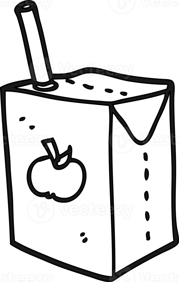 cartoon apple juice box icon png