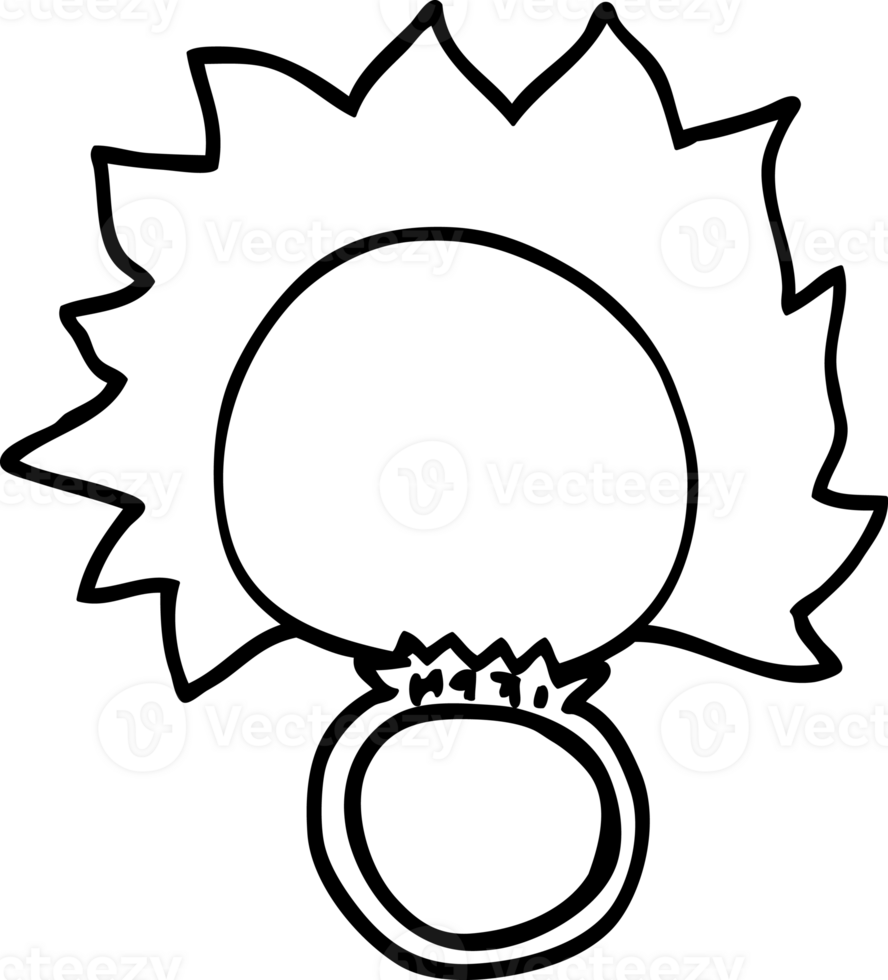 line drawing cartoon fire ball ring icon png