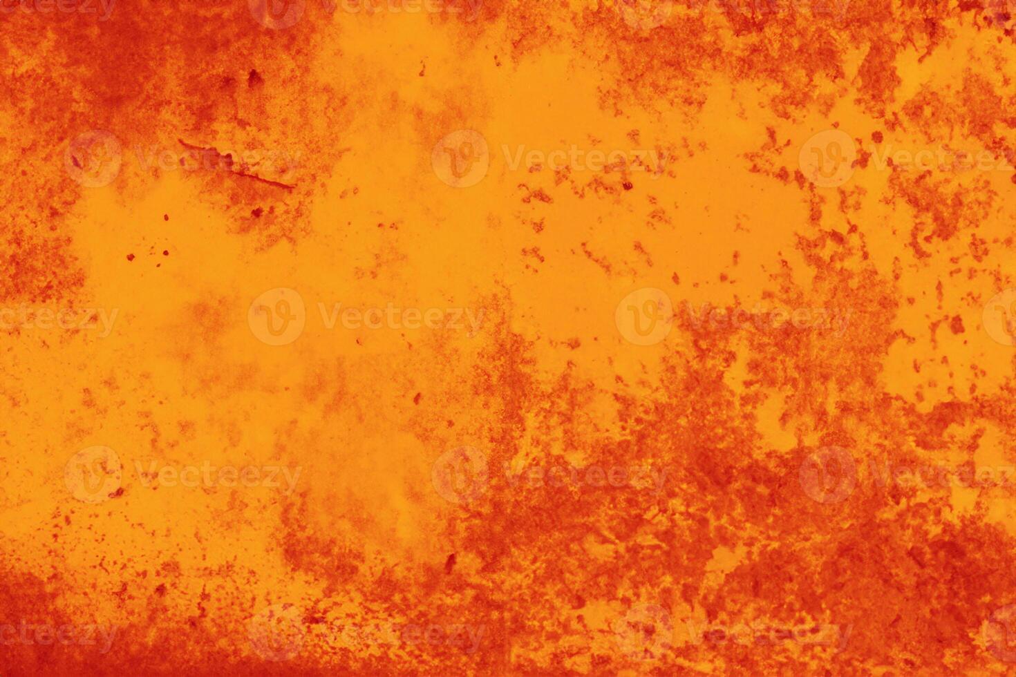 Close up grunge orange metal background and texture photo