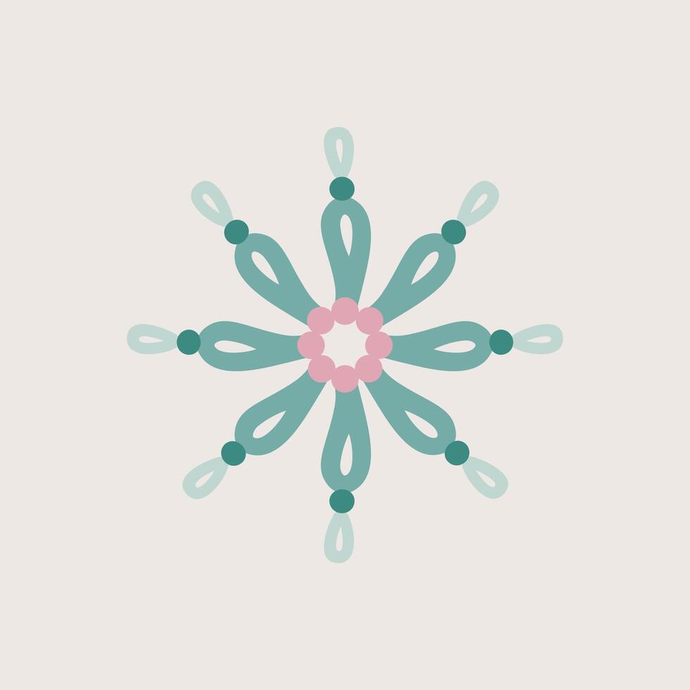 Abstract flower element vector