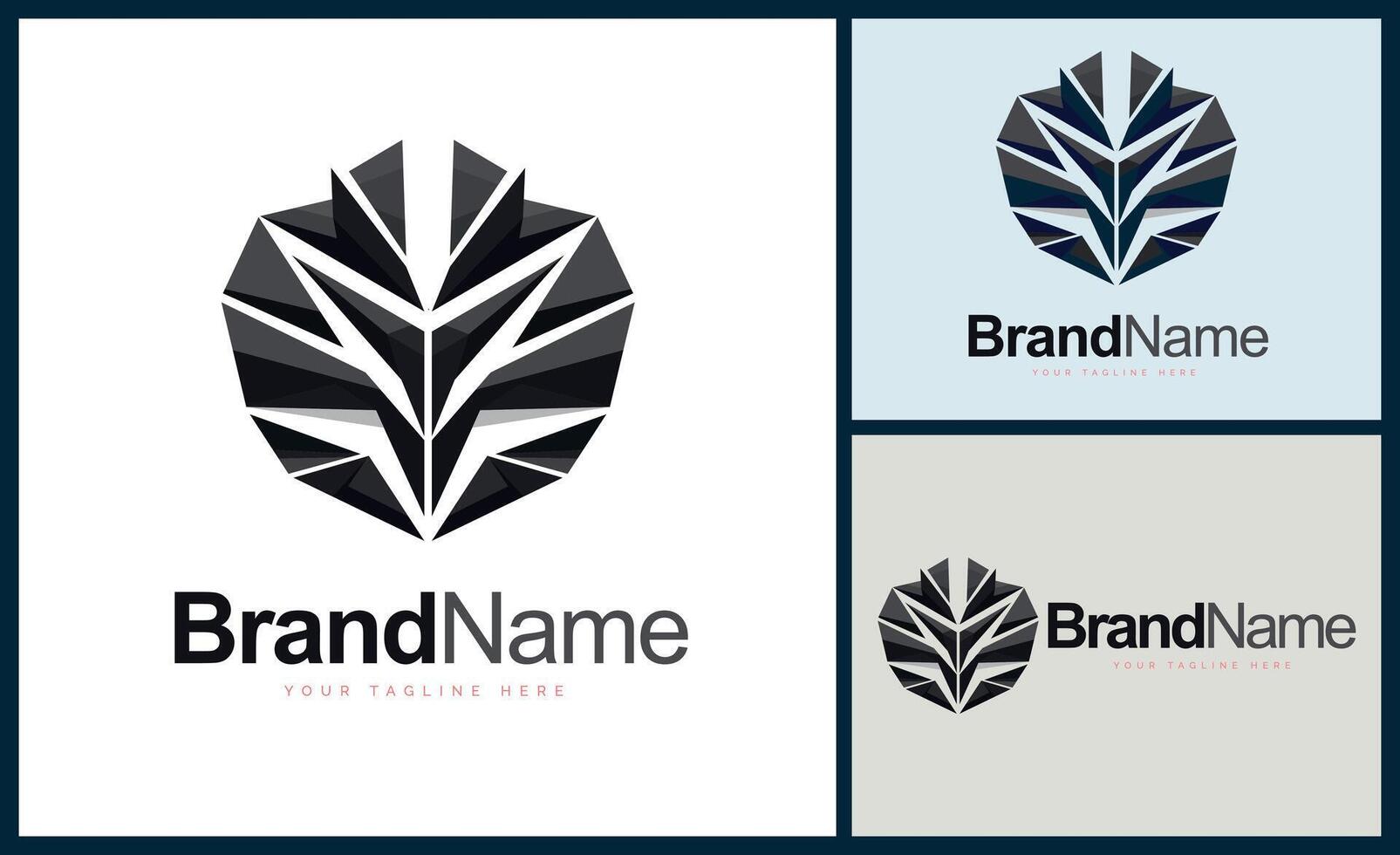 moderno geométrico formas mosaico logo diseño modelo para marca o empresa y otro vector
