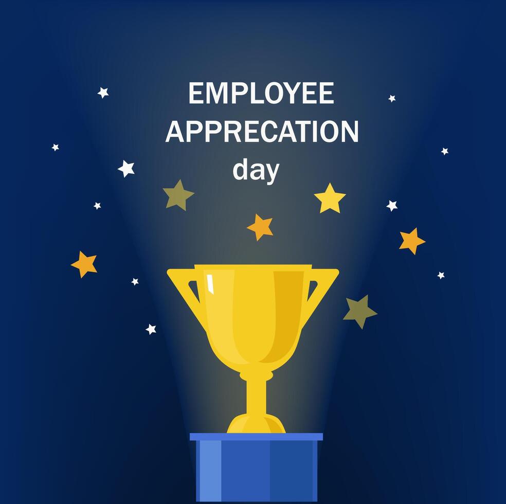 Happy National Employee Appreciation Day. vector