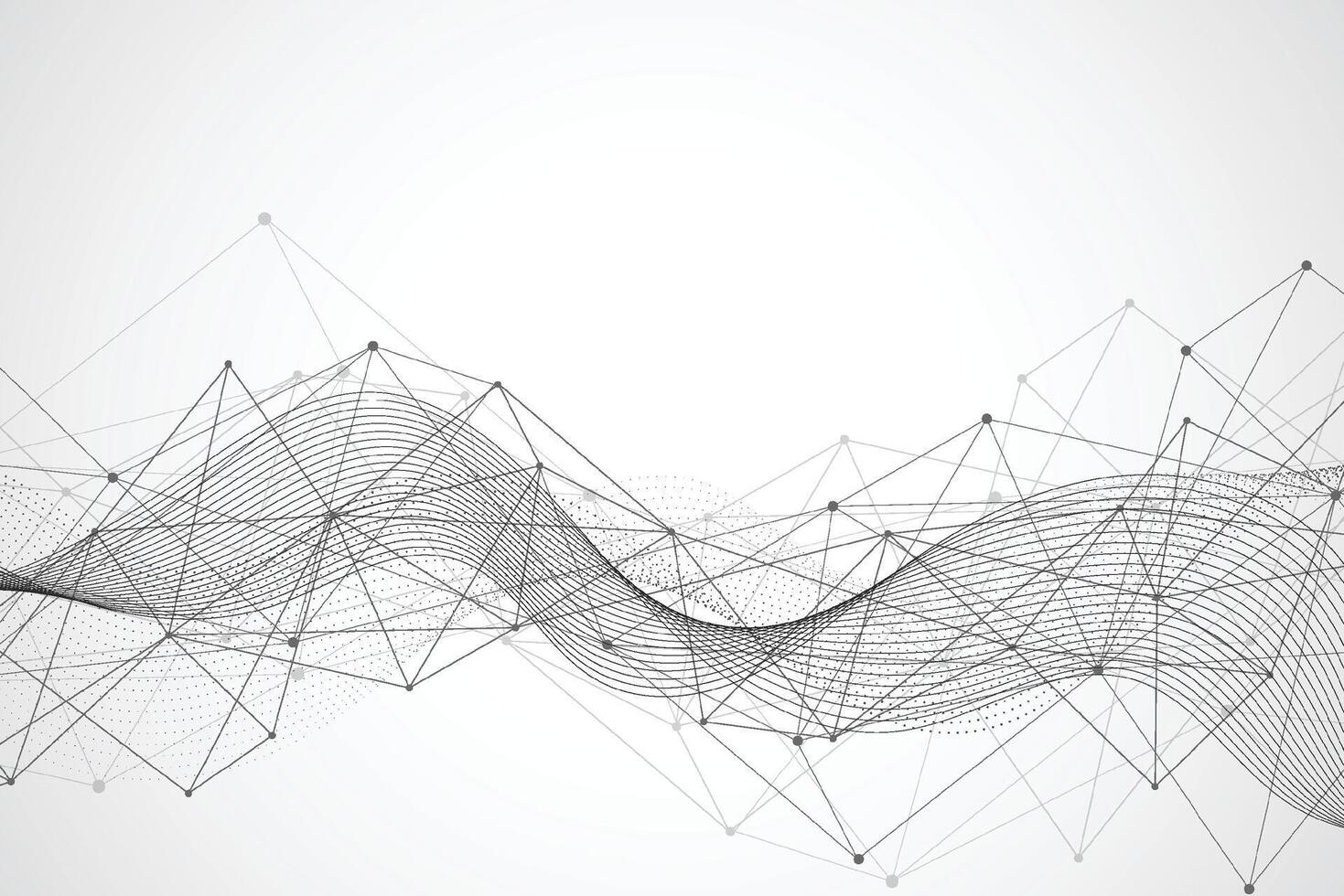 Big data visualization. Abstract technology innovation communication concept digital blue design background. Vector illustration